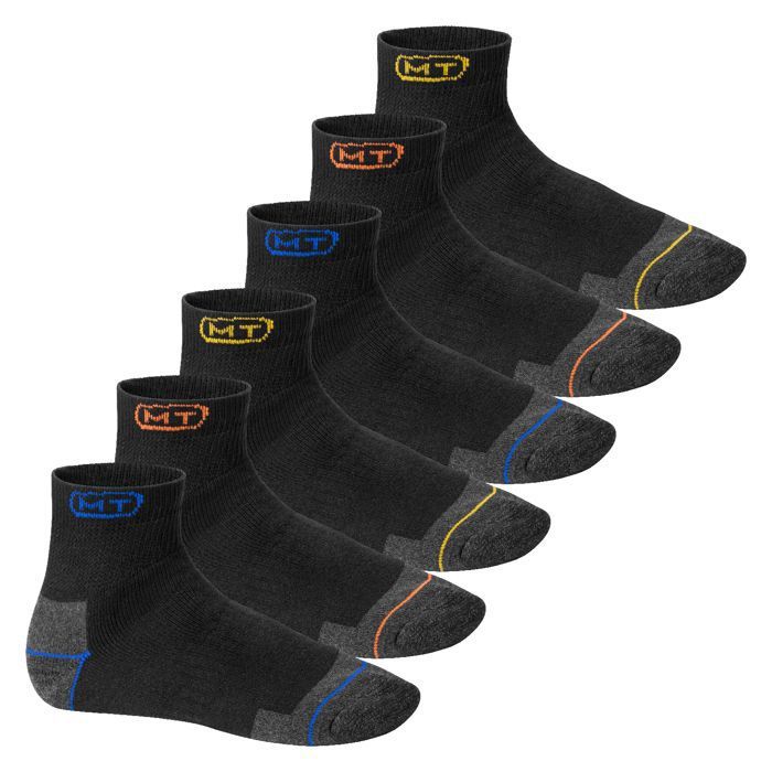 Chaussettes de travail et de loisirs - MT - Chaussettes robustes à tige courte - (6 paires) - Mix Chaussettes de travail et de loisirs - MT - Chaussettes robustes à tige courte - (6 paires) - Mix