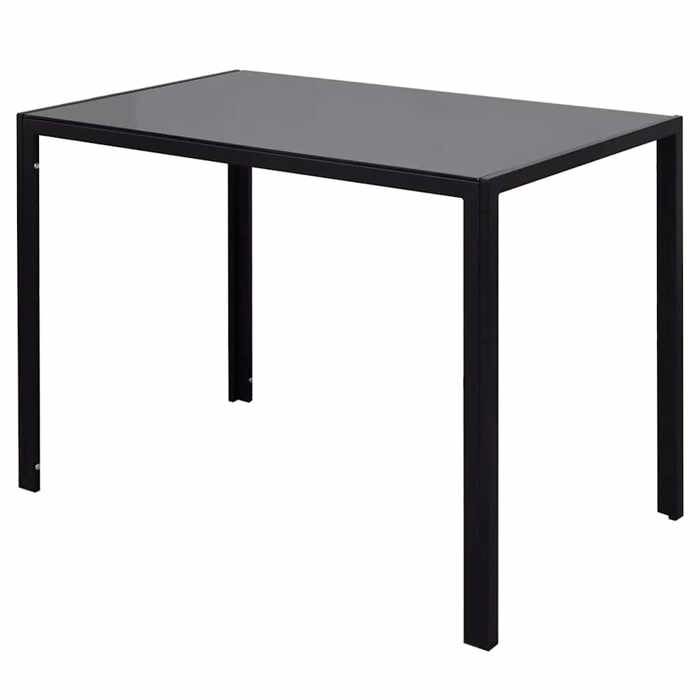 Table cuisine 2/4 personnes + chaises Multicolore - LEMON® Ensemble de table à manger cinq pièces - noir - et Blanc - 624 - Soldes