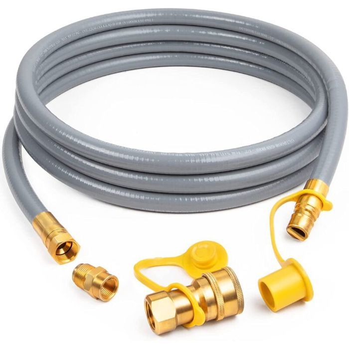 Tuyau de gaz naturel - PZCC - 36 m - Ø int. 95 mm - Raccords rapides laiton - 38 000 BTU/h