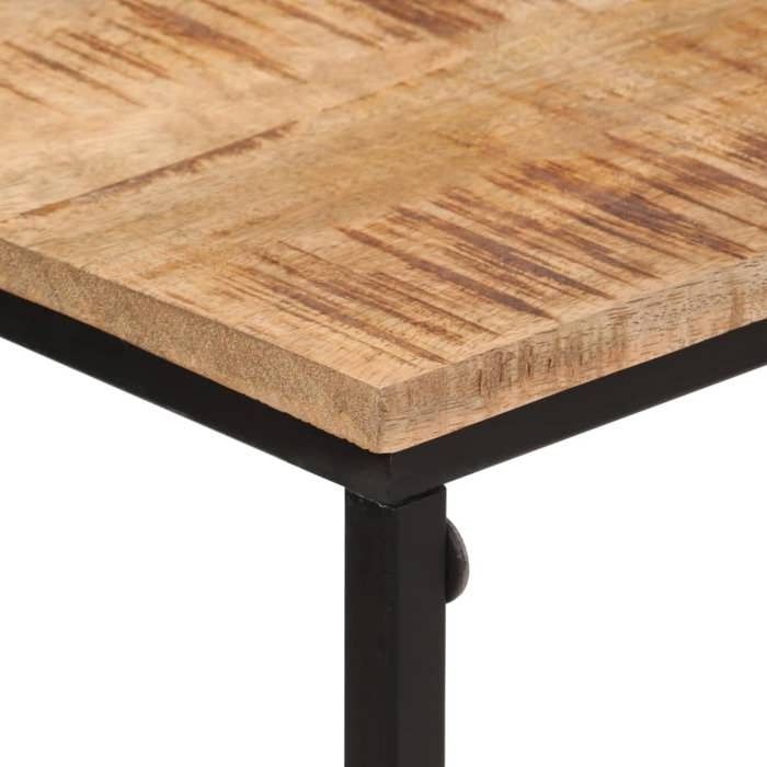HOT SALE*Table console - SHELD - Armoire dentrée - Pour salon - 80x30x74cm bois massif de manguier et fer M3179682