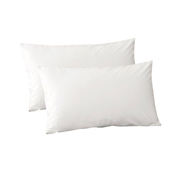 Garniture de coussin décorative - Lot de 2 blanche en fibres synthétiques pour housses de coussin coussins de lit coussins de