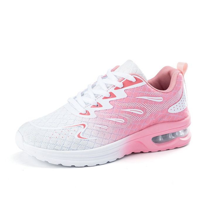 Baskets Femme Chaussures Légères à Coussin dair Respirantes Casual Mode Basses Confortables Antidérapantes - Rose