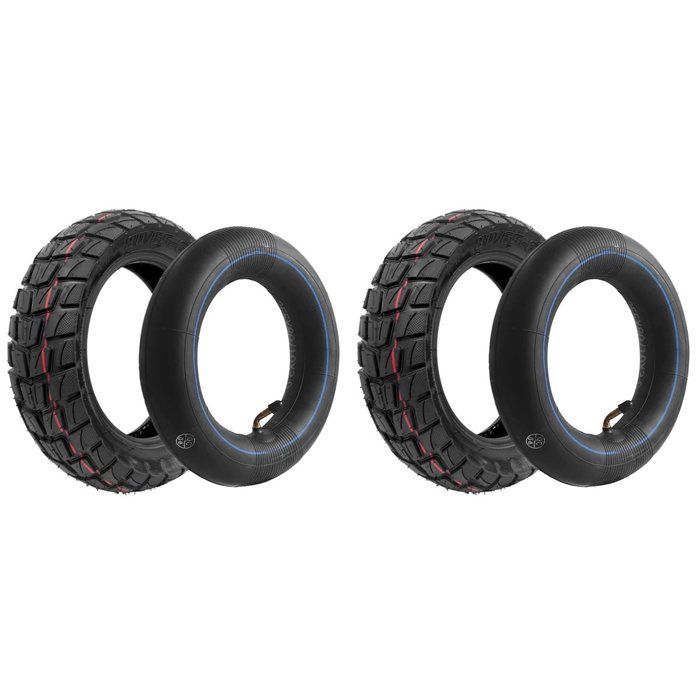 2X pour Trottinette pour G2 Max G2 Master G2 Pro: Pneu Extérieur 80/65-6 255x80 Pneu Gonflable Tout-Terrain Chambre à Air 10x3.0