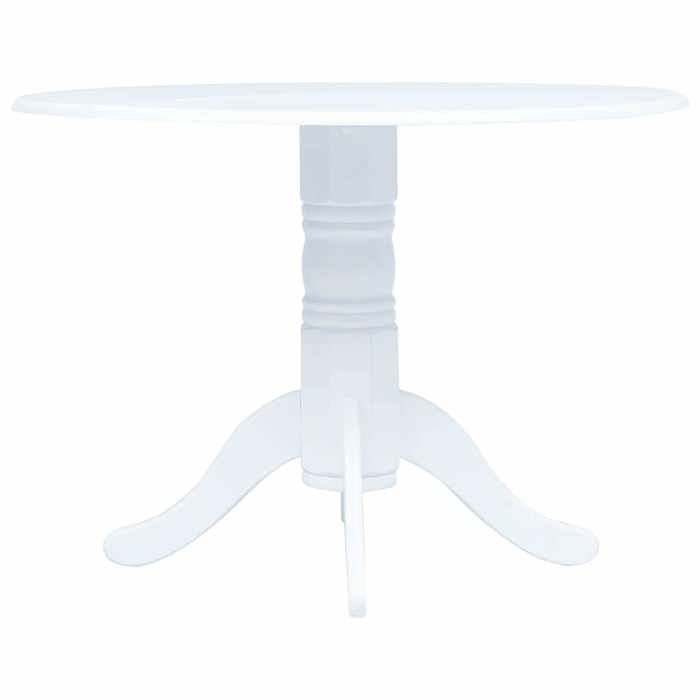 ELORAN Table de Repas - Meuble à Manger - Table à manger - Blanc - 106 cm - Bois dhévéa massif - 106x75 cm 89093 ELORAN Table de Repas - Meuble à Manger - Table à manger - Blanc - 106 cm - Bois dhévéa massif - 106x75 cm 89093