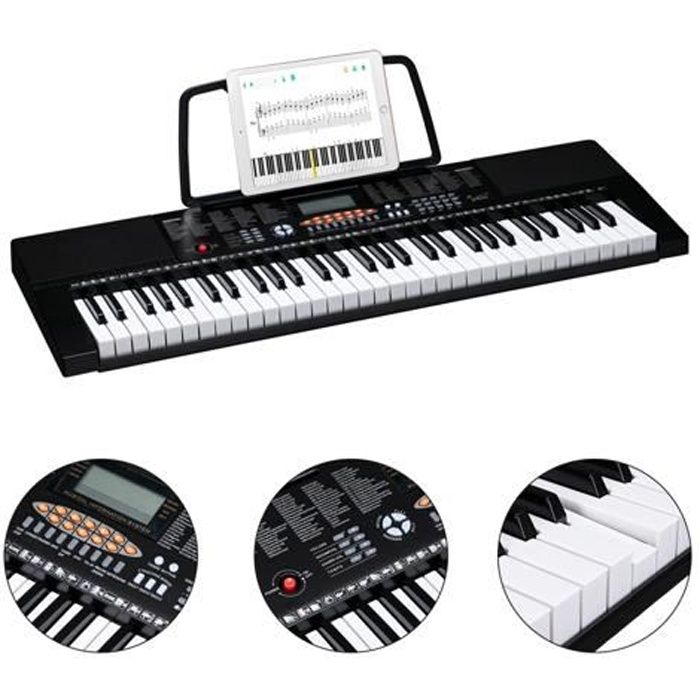 Piano électronique Portable 49 Touches Avec Microphone – Idéal Pour Enfants, Multi-sons, Batterie Ou USB