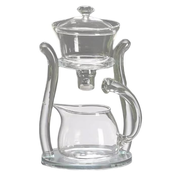 Théière En Verre Borosilicate Magnétique - Semi-automatique, Infusion Facile, Design Kungfu !