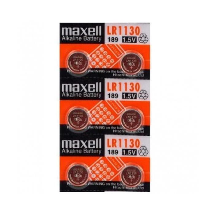 Pack De 4 Pilas Alcalinas Maxell LR1130 (LR54/AG10) 1.5V - Para Relojes, Calculadoras, Juguetes Pequeños Y Dispositivos De Bajo Consumo.