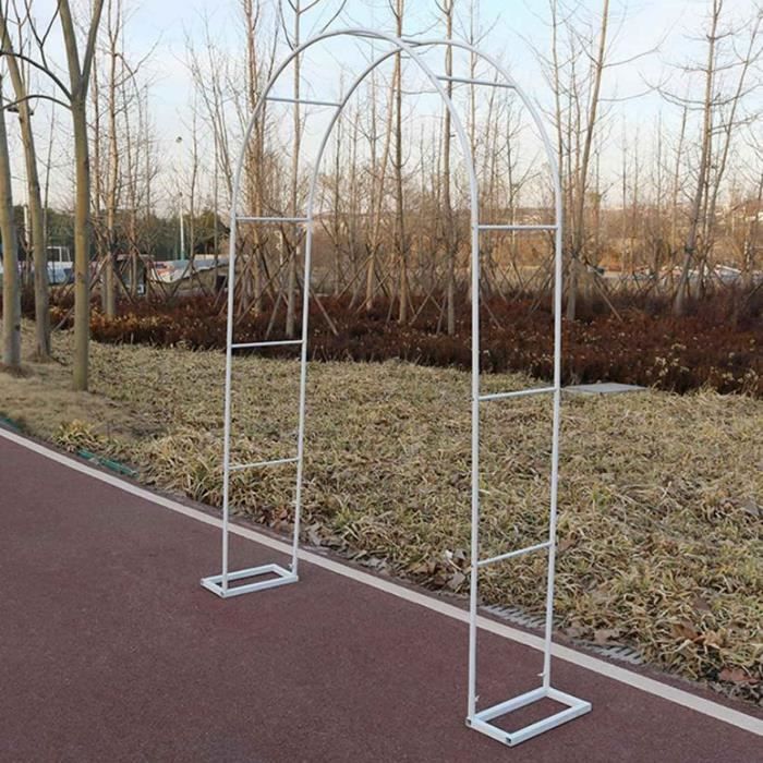 Arche De Jardin HLILY En Métal - Tonnelle Pour Plantes Grimpantes, Résistante Aux Intempéries - 240 Cm De Hauteur