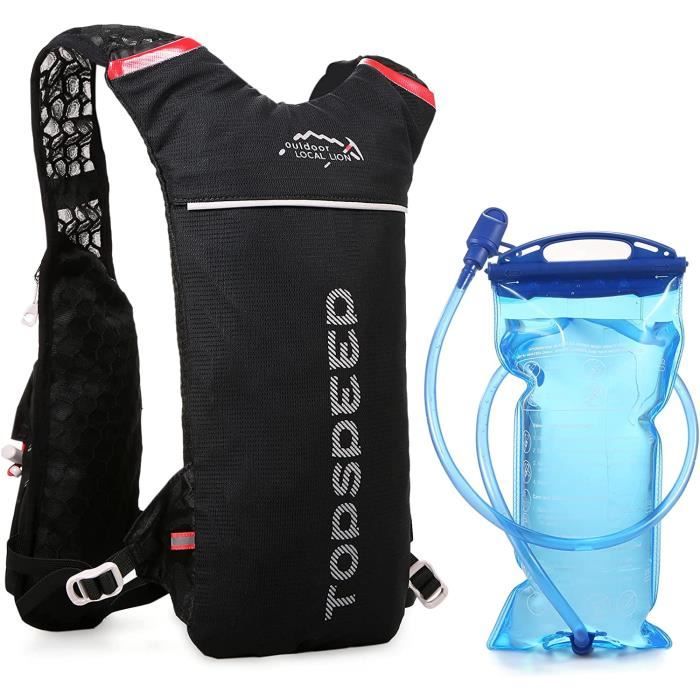 Sling Bag Épaule Cross Body - Sac Poitrine Sport Extérieur Léger Respirant Noir