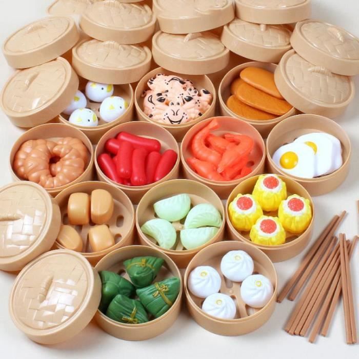 Dinette - cuisine,Ustensiles de cuisine simulés pour la maison des  enfants,ensembles de nourriture pour bébé- 84 piece set - Cdiscount Jeux -  Jouets