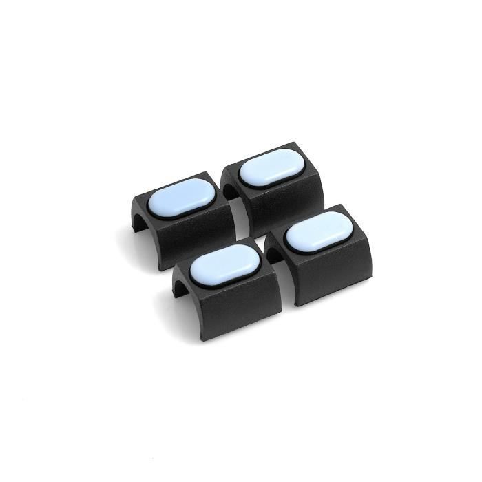 4 Patines De Plástico Para Muebles Design61 - 50mm Diámetro, Negro, Atornillables