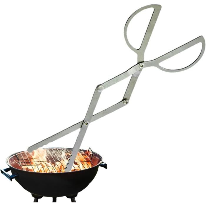 Pince à Charbon De Bois De 39 Cm Pour Barbecue - Outil De