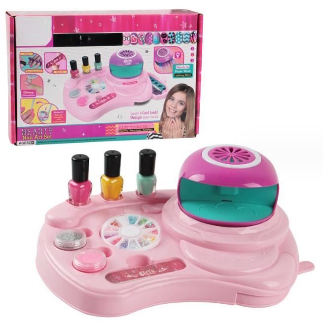 Manucure Enfant Fille,Cadeau Fille Ans Kit Ongles Enfant Fille