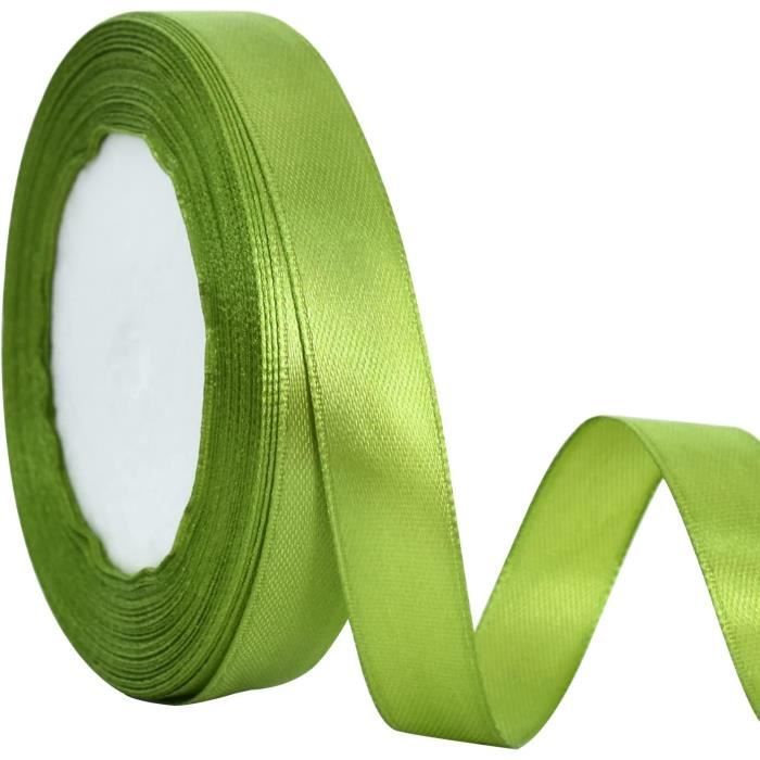 FAKILO Nastro Natalizio A Strisce Oro, Rosso E Verde – 10 Mm X 22 M – In Poliestere Per Regali, Artigianato, Ghirlande E Decorazioni Fai Da Te - 6