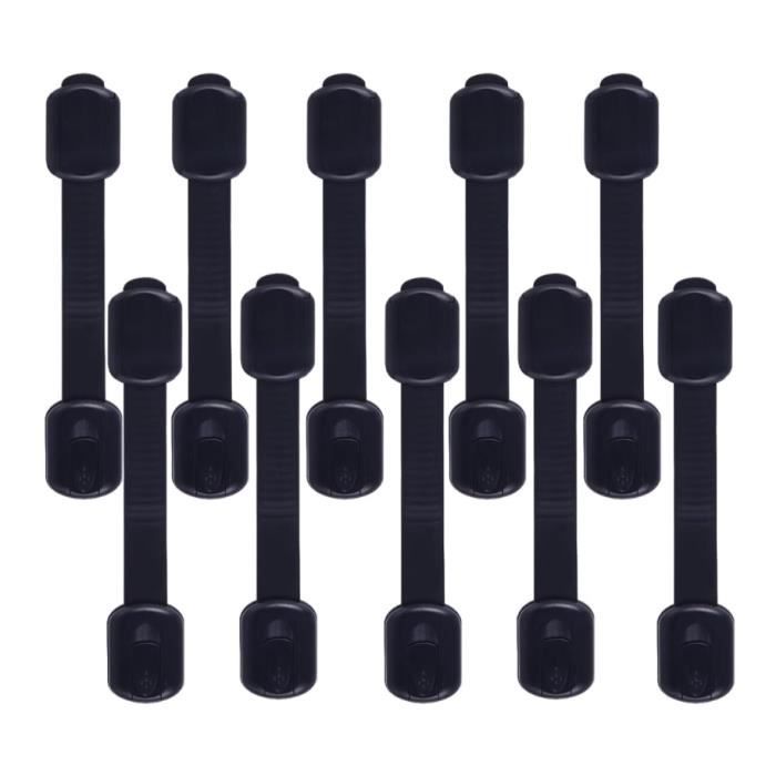 Lot De 10 Sangles En Silicone Pour éclairage Vélo – 3 Tailles – Noires, Extensibles – Compatibles Route, VTT, E-bike Et Pliants