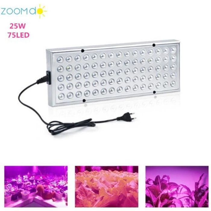 25w Lampe Horticole Croissance Floraison LED Grow Light pour Led Culture Indoor Plante Hydroponique éclairage Germination -ZOOMDO