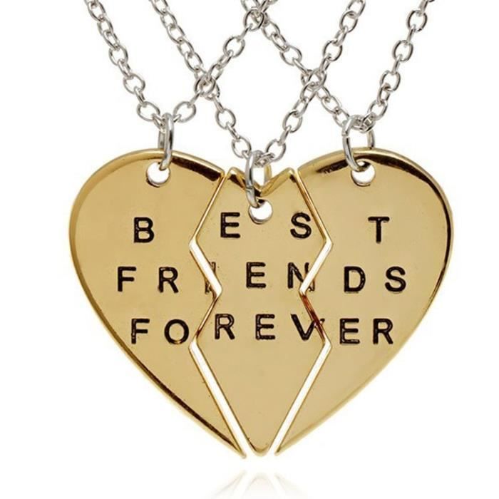 Fashion Pièces Coeur Brisé Pendentif Collier Best Friends Forever Collier HC BR Fashion Pièces Coeur Brisé Pendentif Collier Best Friends Forever Collier HC BR