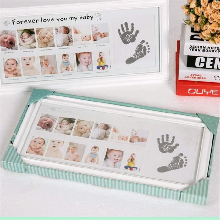 Cadre Empreinte Kit Empreinte Pieds Et Mains Cadre Photo 12 Mois Cadre Naissance Personnalis Cadre Photo Cadeau Nai 6256 Cdiscount Maison