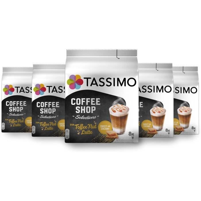 Dosette Tassimo Toffee Nut latte - x8 COFFEE SHOP