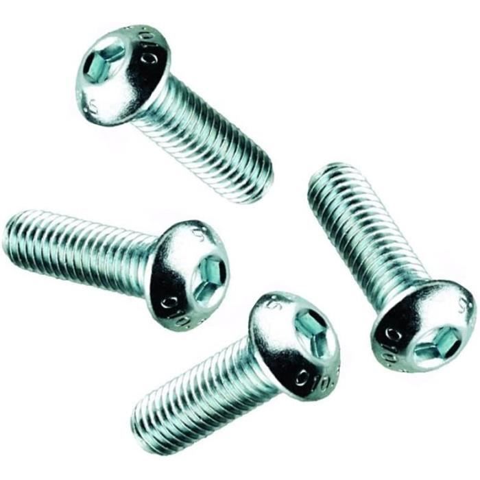 Lot De 4 Vis Titan M4 Tête Hexagonale Rainbow - Longueurs 10/13.5/15/20/25 Mm - Fixations Ultra Légères Pour Vélo