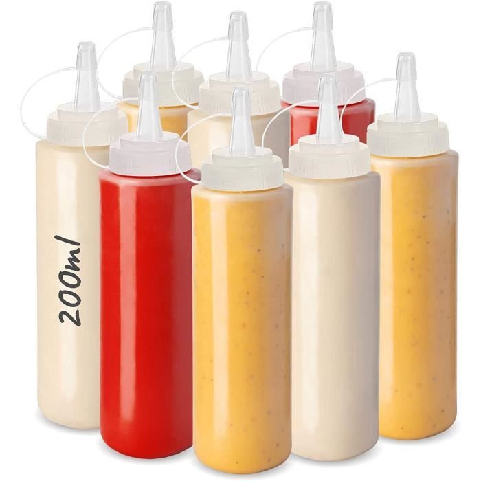 Bouteille à Sauce Metaltex 375ml - Plastique, Pratique Pour Cuisine, Condiments, Vinaigrettes