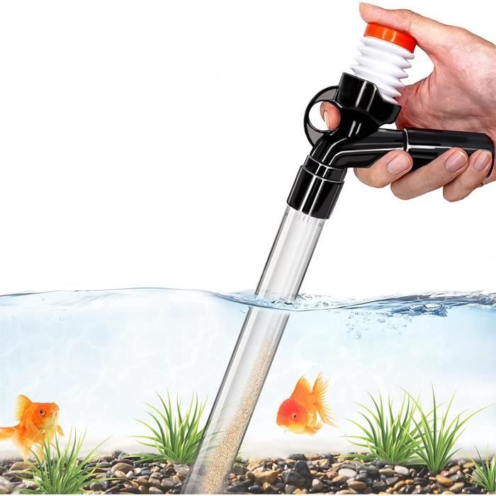 Aquarium Gravel Cleaner Fish Tank Kitpour Le Changement De l'eau Et Le  Filtre De Nettoyage du Gravier avec Bouton De Pression [107]