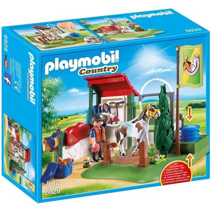 PLAYMOBIL - 6929 - Country - Box de Lavage pour Chevaux