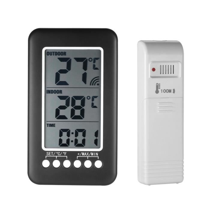 Pluviomètre Thermomètre Electronique Sans Fil 
