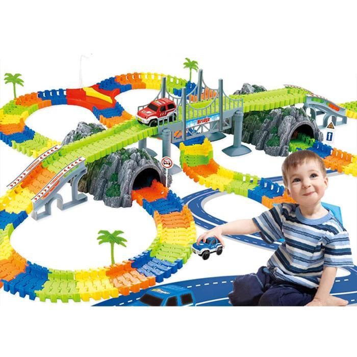 Ydq Circuit Voiture Enfant Circuit Flexible Lumineux 192 PCS Pistes De  Course De Voitures Flexibles Jouet Cadeau pour Enfants Gar258 - Cdiscount  Jeux - Jouets