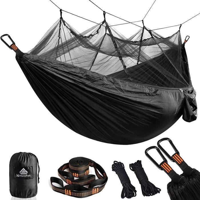 Hamac de camping ultra-léger Hamac en filet anti-moustiques Nylon de