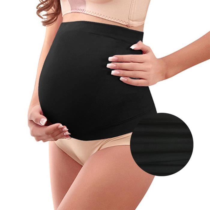 Generic Bandeau de Grossesse Femme, Evolutif et confortable_ Noir