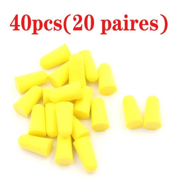 Bouchons D'oreille Silicone Réutilisables - Réduction Bruit 40 DB, Confortables Pour Dormir, étudier, Voyage