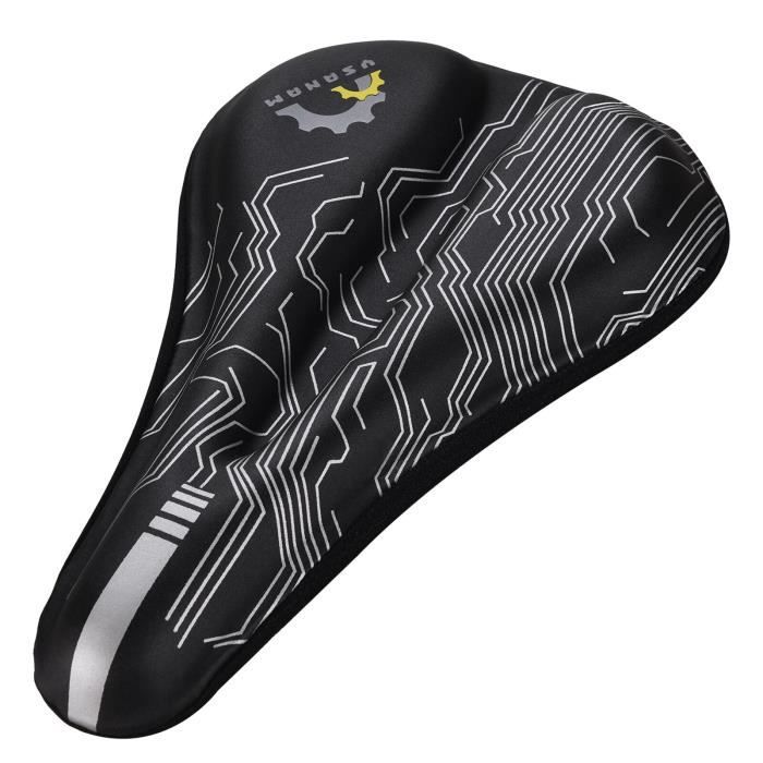 Housse De Selle Vélo Auvstar – Gel Silicone + Mousse Mémoire, Respirante, Antidérapante, Pour VTT Ou Route