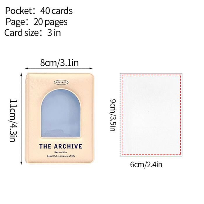 Classeur De Cartes Photo Kpop De 7,6 Cm - Mini Idole Kawaii - Porte-cartes Photo Esthétique - En Carton - Lapin - Porte-cartes De Visite - 40