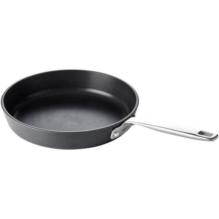 Poêle Maestro 28cm revêtue - BEKA - Corps en aluminium - Extérieur noir - Intérieur revêtu Dualforce