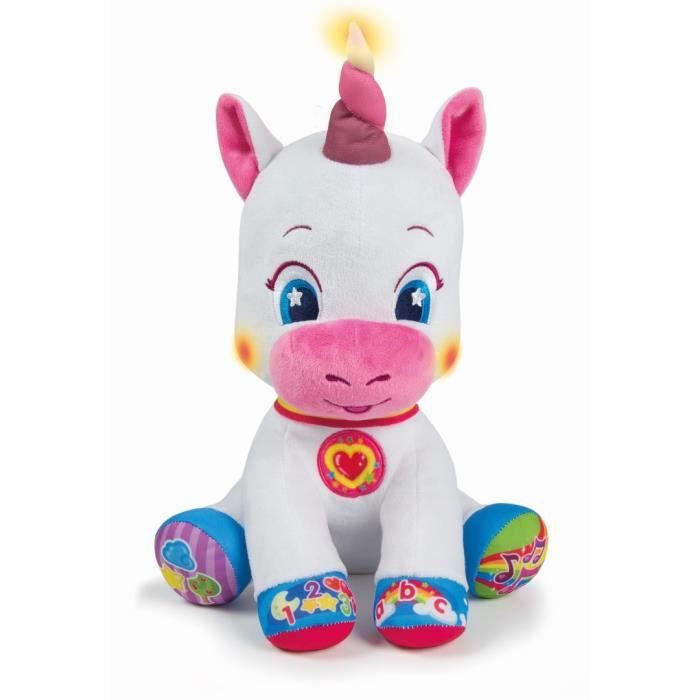 Baby Clementoni - Ma douce Licorne interactive - Chante et sillumine - 5 touches interactives