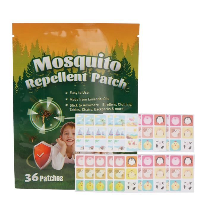 Repel Stickers Cuque patchs anti-moustique 180Pcs Moustique Repellent Stickers Eco ...