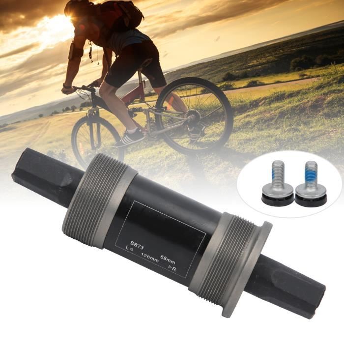 JIE Boîtier de pédalier Roulement métallique conique carré support pédalier scellé 68 mm pour VTT avec vis (126 mm)