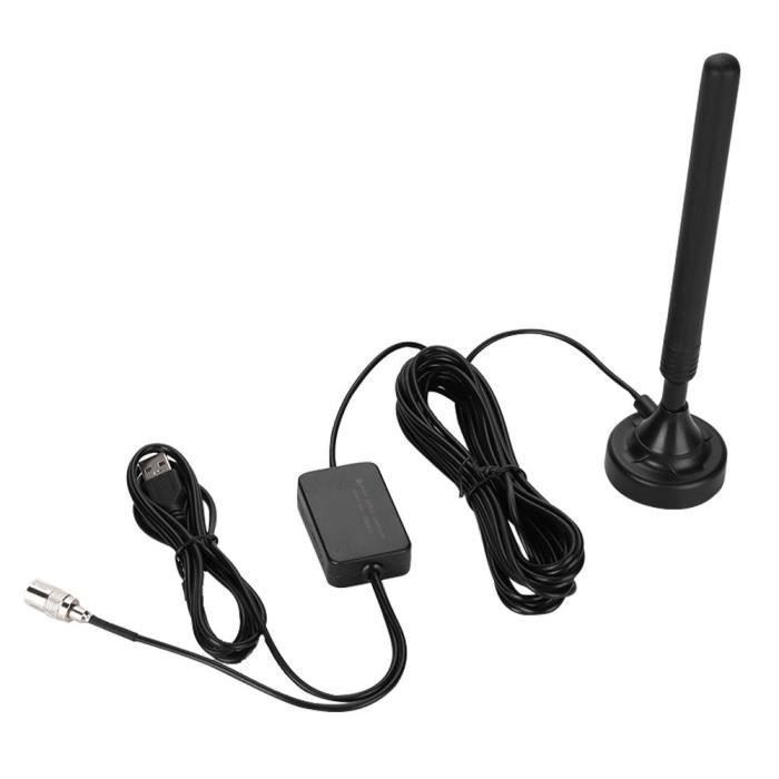 Duokon Amplificateur d'antenne Radio Antenne radio FM à gain élevé domestique 25dB Antenne FM USB haute sensibilité pour