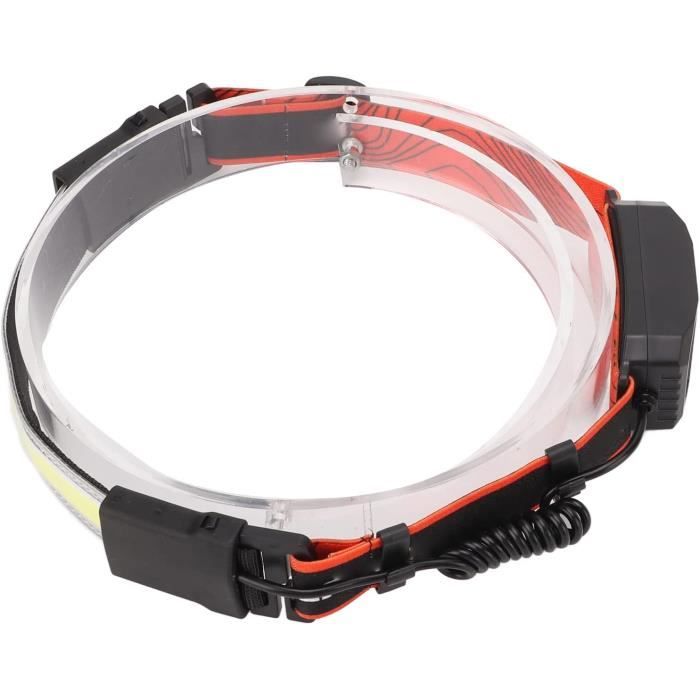 Lampe Frontale, Deux Sources De Lumière, Lampe Frontale Rouge Avec Câble Usb Pour L