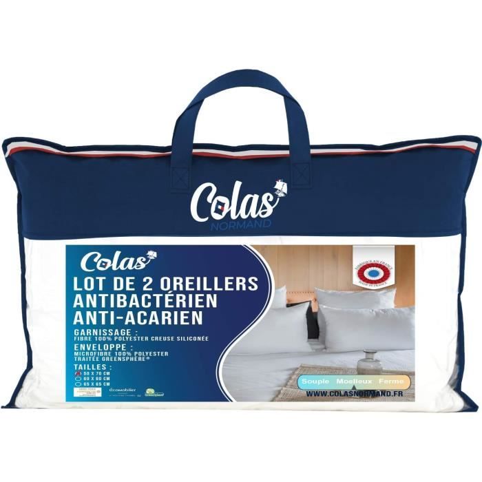 Colas Vega Federa Assorbente In Pile – 45x70 Cm, Cotone Riciclato, Trattamento Antiacaro Greensphere, Prodotto In Europa - 2