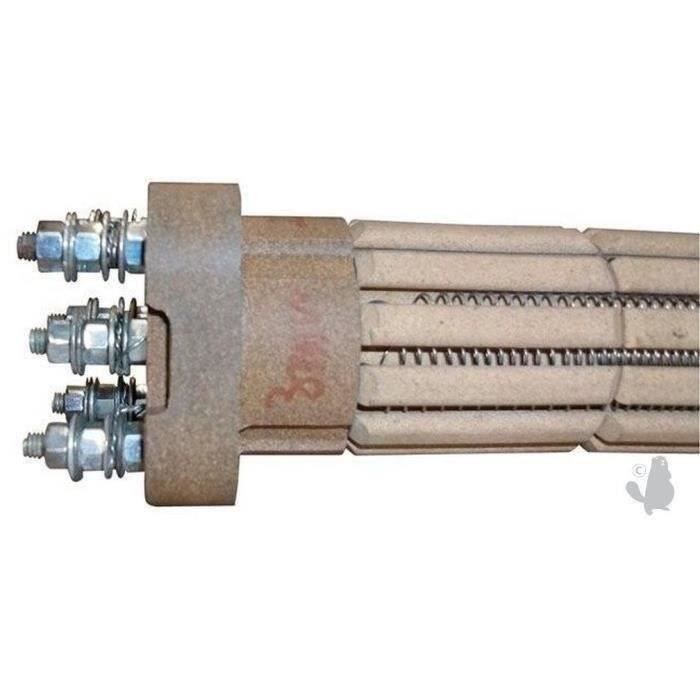 Résistance stéatite modèle générique type REST, tous courants, Ø: 36mm, puissance 3000W, Longueur: 4