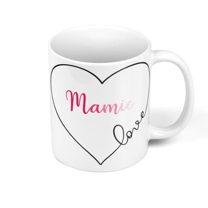 Mug Ceramique Mamie Love Coeur Amour Grand Mere Tendresse Cdiscount Puericulture Eveil Bebe