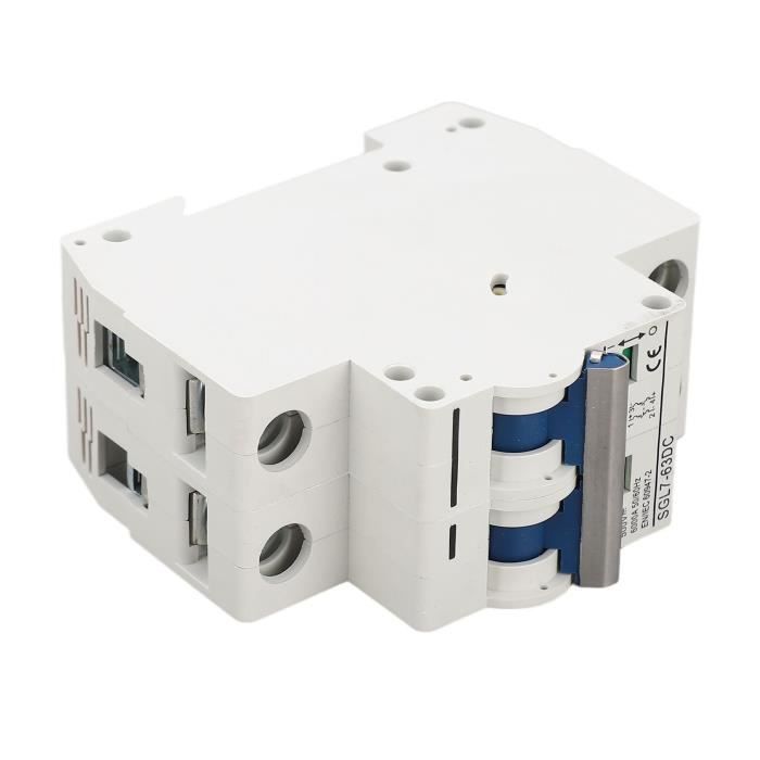 Disjoncteur 2P DC 500V 20A - DZ47-63Z-2P - Pour Panneaux Solaires, Photovoltaïque - Protection Court-Circuit