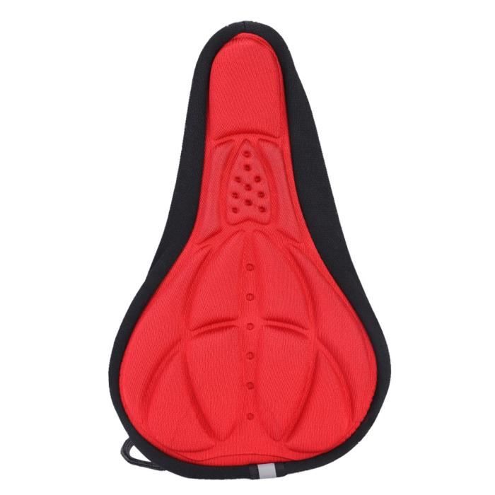 Selle de vélo - GIGICIAL - Cuir microfibre - Amortisseur creux - Noir