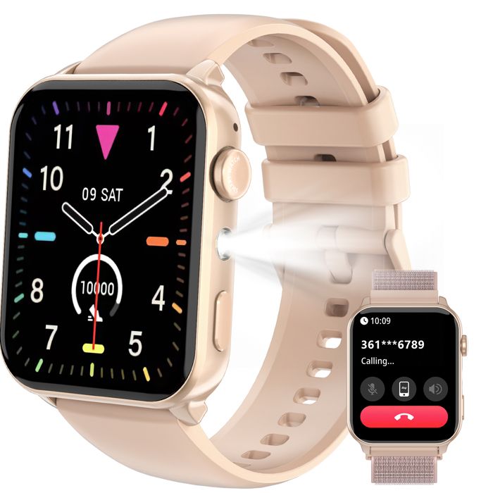 Montre Connectée Sport Femme Homme, Montre Smartwatch Appel