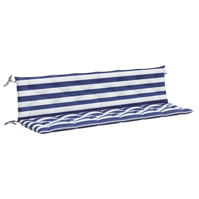 Oceansouth Coussin De Banc De Jardin 180x42 Cm – Bleu, Tissu Polyester Marine