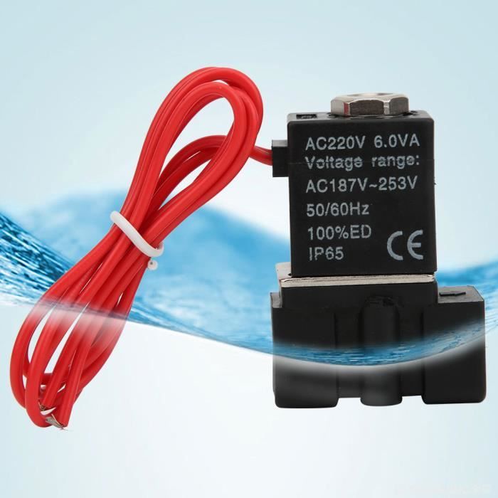 Électrovanne 24V Normalement Fermée (NC) 3/8 - Pour Purificateur D'eau, Chauffe-eau Solaire, Etc. électrovanne Cuivre Connexion Rapide