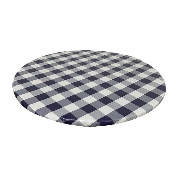 Nappe Ronde Ajustée Avec Bords élastiques - Pour Table De Cuisine Ou