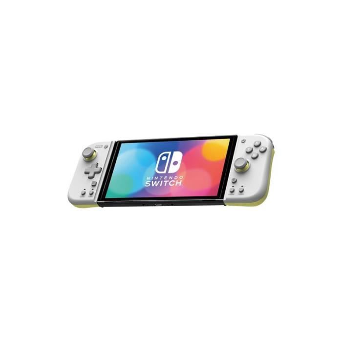 Manette Hori Split Pad Compact pour Nintendo Switch Gris Clair et Jaune Gris Clair Et Jaune